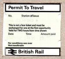 Rochford  01 - PERTIS Permit to Travel - Essex SS4  - now Greater Anglia
