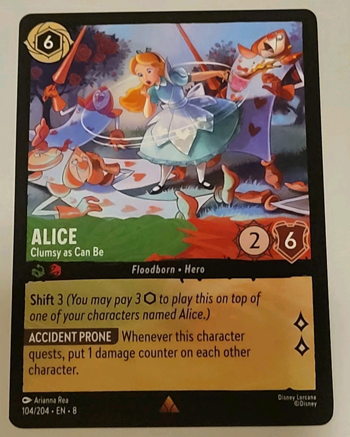 Disney Lorcana TCG - Reign of Jafar: Alice (104/204) - Rare - Near Mint