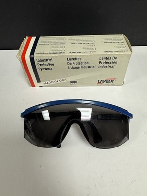 UVEX blue frame grey lens UV Glasses Protection googles adjustable OPEN BOX