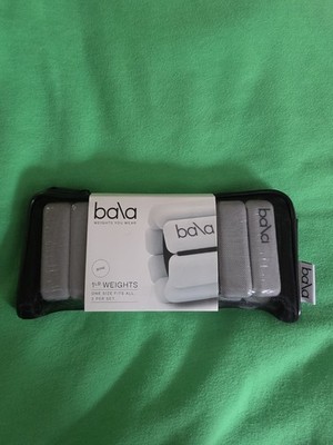 Bala Bangles Pair of 1-lb Wrist/Ankle Weights Limited Edition Bone White NEW