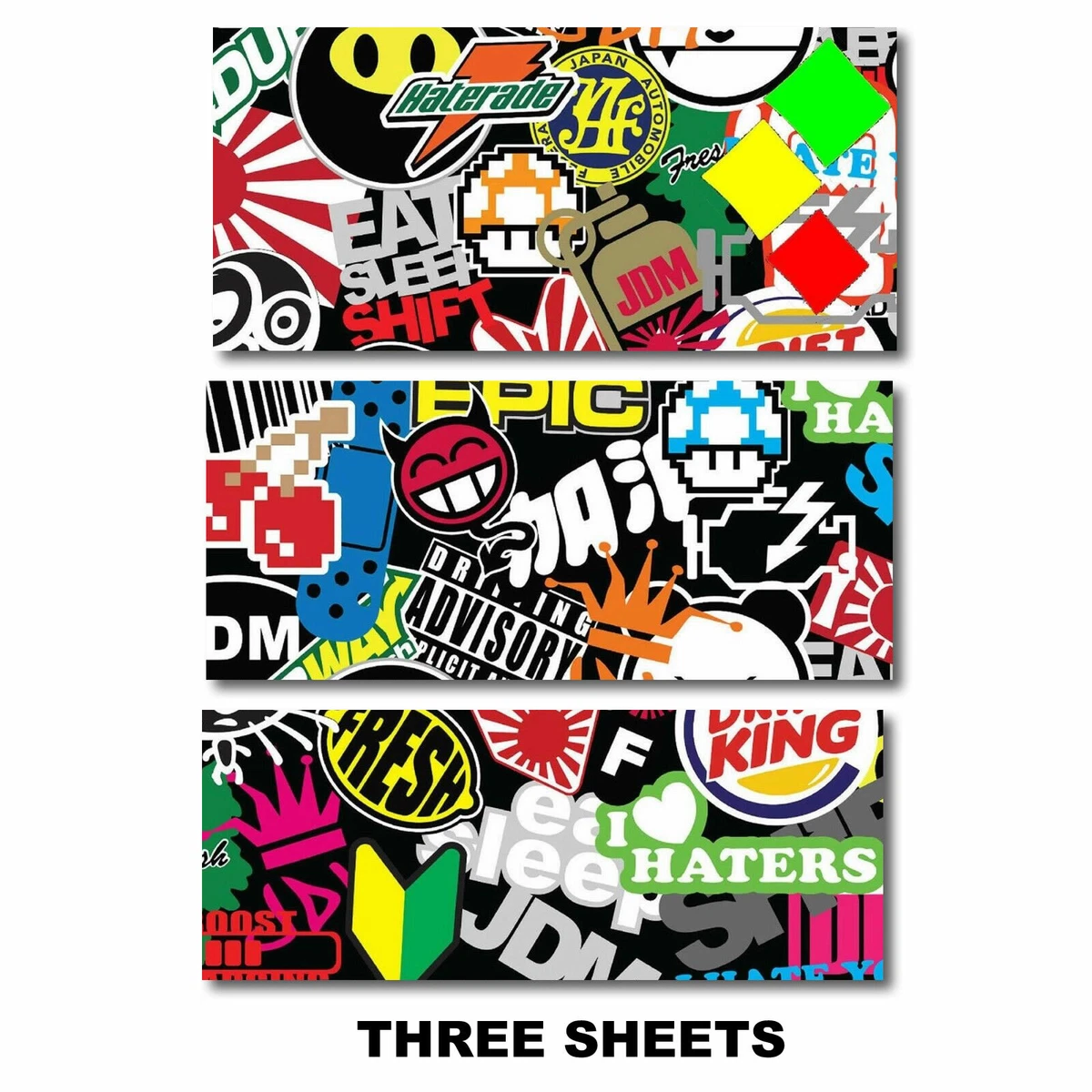 Stickerbomb vinyl deals wrap