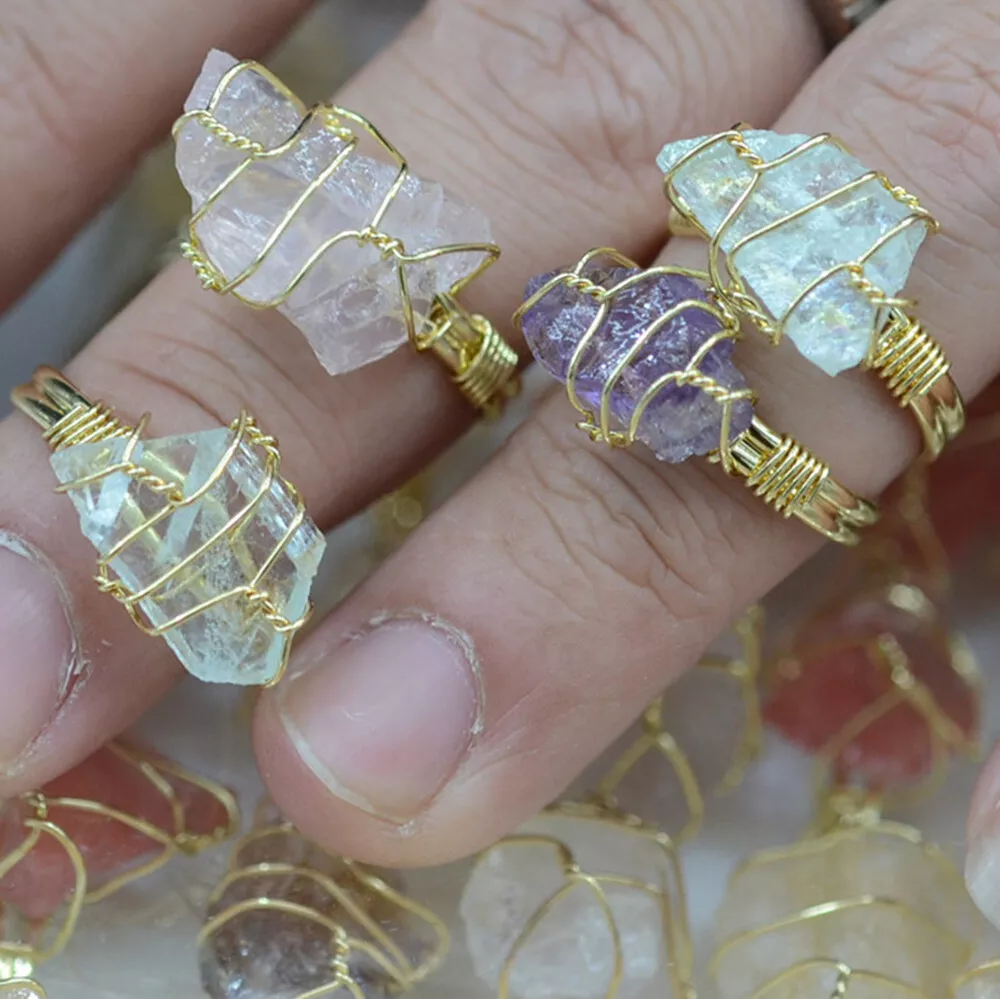 Wire sale gemstone rings
