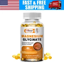 400MG Magnesium Glycinate High Absorption,Improved Sleep,Stress & Anxiety Relief