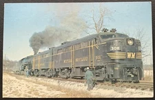 WESTERN 302-301 TIE ON READING 2102 ORRTANNA PENNSYLVANIA 1972 COLOR PC NEW