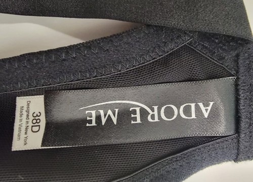 NWT Adore Me Black Push Up Bra Womens 38D Br-07985 Willowe Contour Padded - Picture 5 of 9