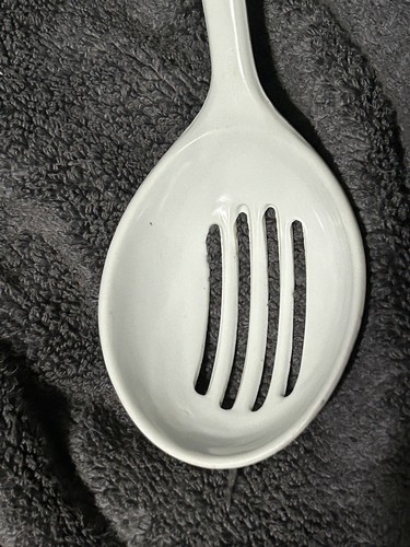 Melamine Ware Slotted Spoon #9181 Harvest Fruits Apples Pears Farmhouse MCM - Picture 6 of 7