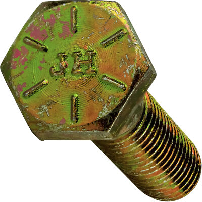 5/8''-11 Hex Bolts Cap Screws Grade 8 Yellow Zinc 1In, 2In, 3In, 4In, Up to 10In