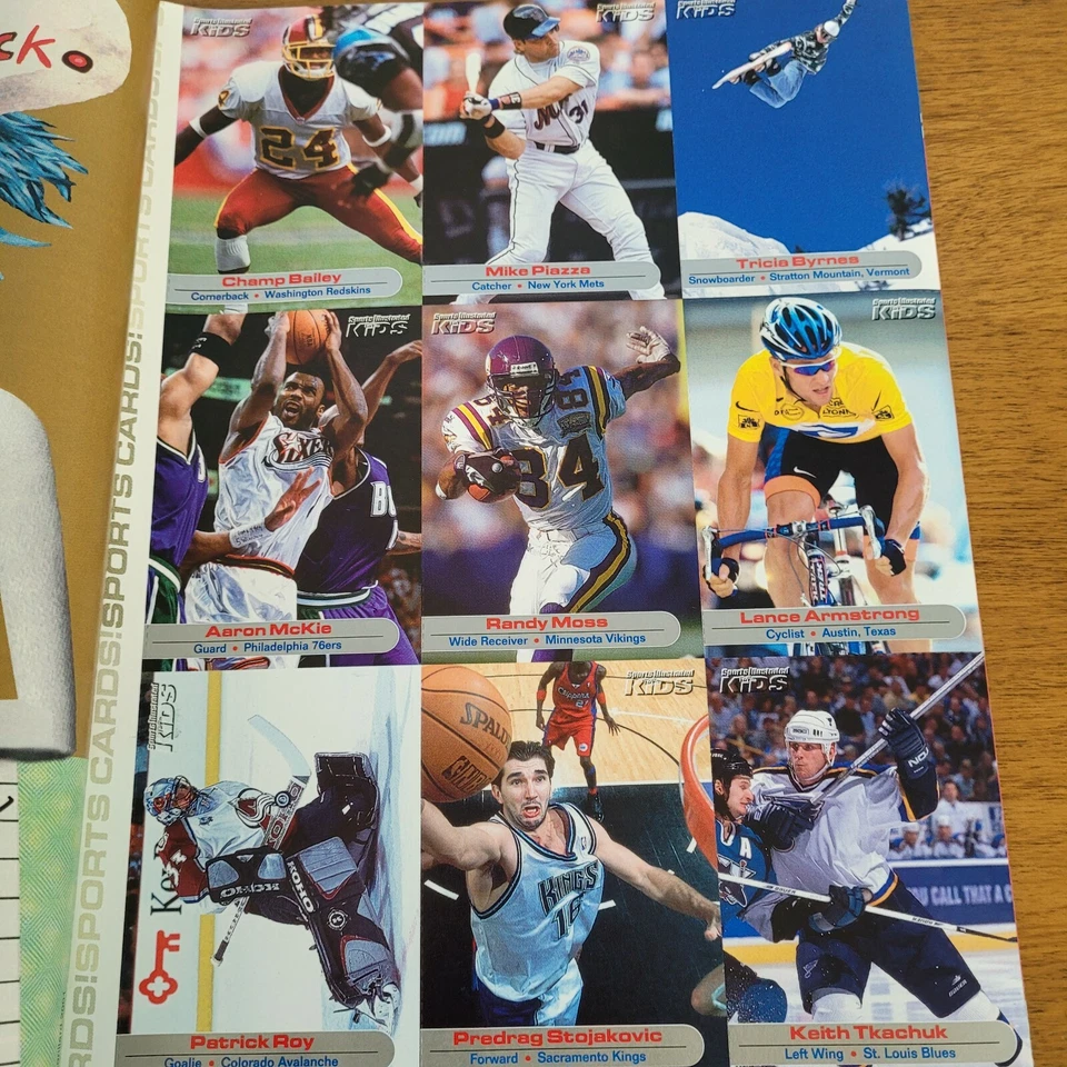 Nov 2001 Shaquille O' Neal Shaq Sports Illustrated si para niños hoja musgo sin cortar Foto 4 de 4