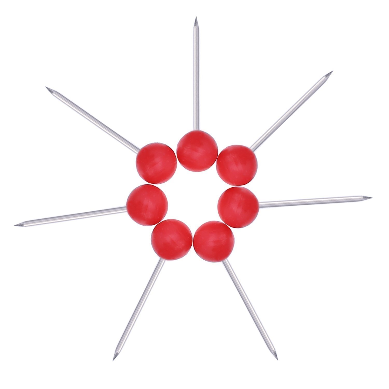 100P Push Pins Map Tacks Round Head Plastic For Fabric Sewing Bulletin Board WF