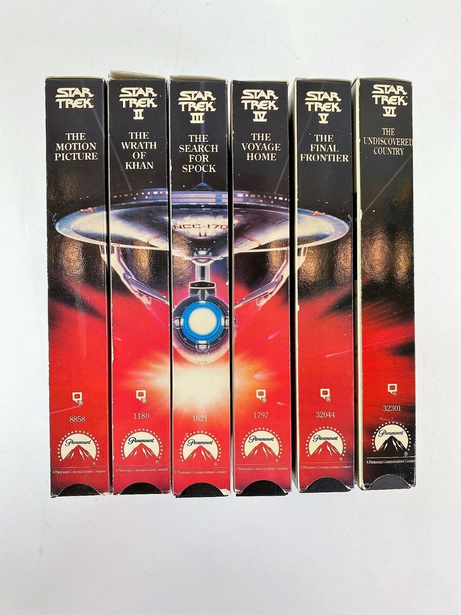 Star Trek Movie Collection VHS 6 Tape Set + Generations Star Trek Movie Collection VHS 6 Tape Set + Generations