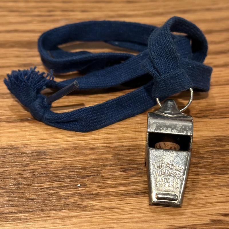 Vtg The Acme Thunderer Railway Guard Referee Whistle England Made Engraved 80s