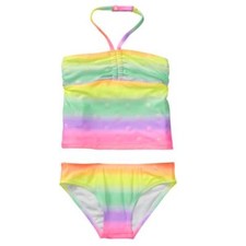 NWT Gymboree Girl Rainbow Swimsuit 2pc Set UPF 50 7/8,10/12,14