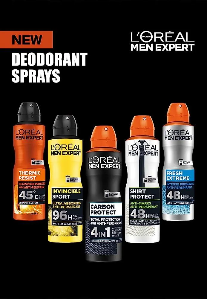pakke Koncession besværlige L'Oreal Men Expert Long Lasting Anti-Perspirant Deodorant Body Spray 250ml  1/3/6 | eBay