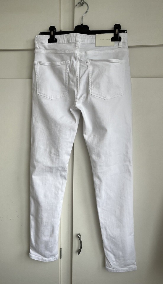 white Jigsaw jeans size 30waist 29”inner Leg eBay