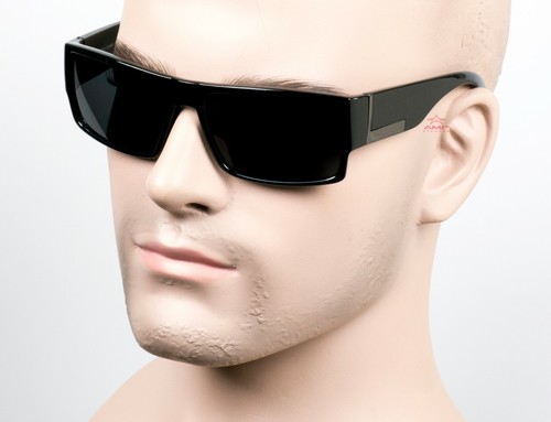 Occhiali Da Sole Stile Cholo Occhiali Da Sole Quadrati Cholo Super Scuri - Stile OG Loc/Gangster, Lenti Nere UV400 Occhiali Stile Gangster Anni 90 - Foto 3