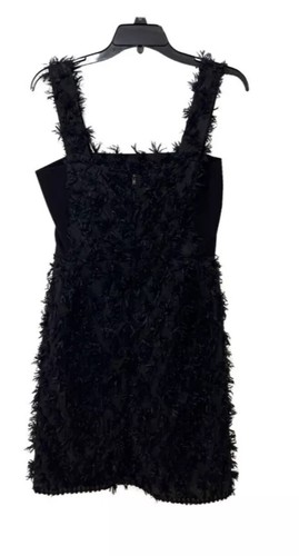 SCANLAN & THEODORE Black Plush Pencil Mini Dress. Fits Size 8. GUC - Picture 5 of 11