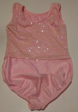 Revolution Dancewear Pink Leotard - Sequin Top - Style RC16960 - Size SC