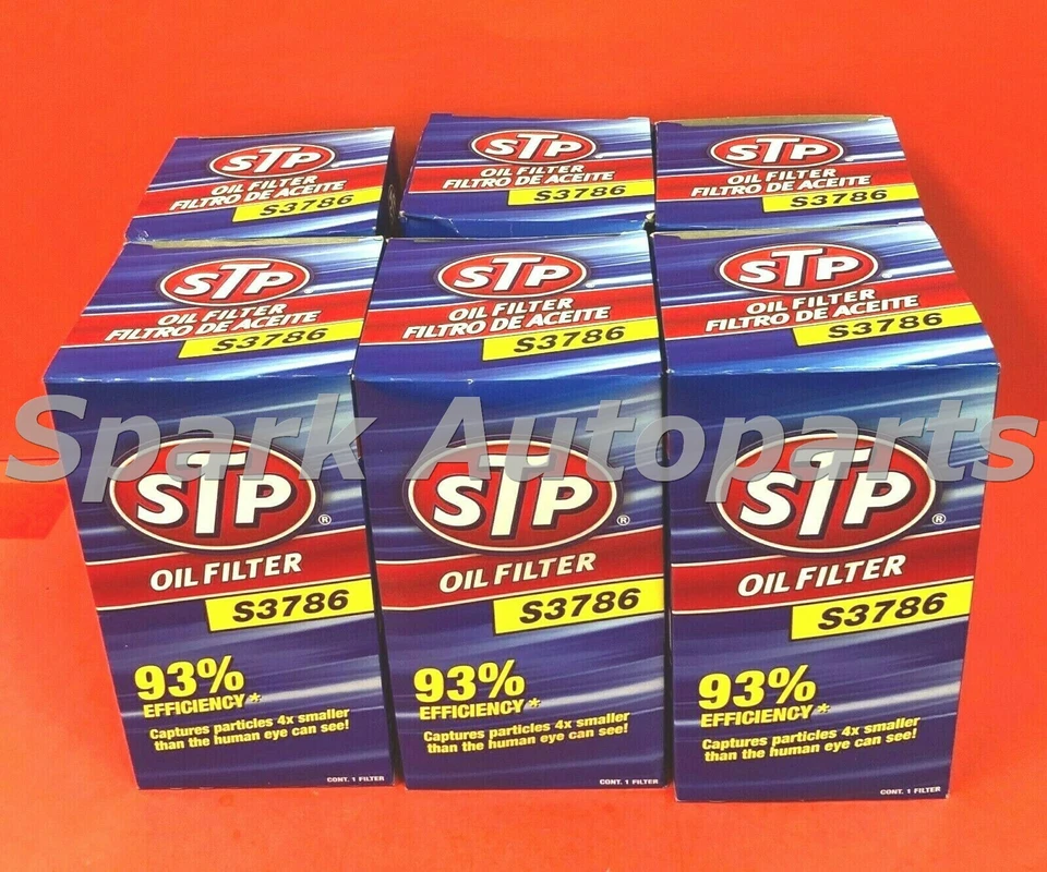 LOT OF 6 STP S3786 Engine Oil Filter FOR FORD 7.3L Powerstroke DIESEL PH3786 Foto 4 de 4