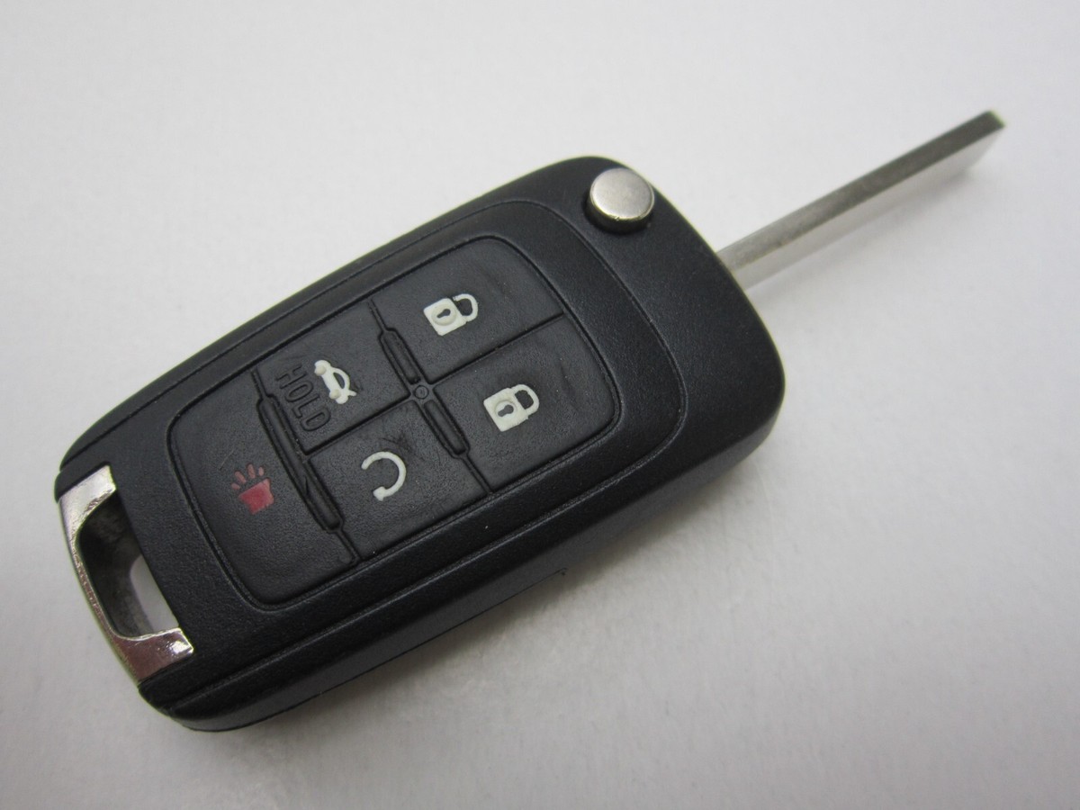 OEM GM Chevy Flip Key Smart Remote Fob 13500221 – Like New, Uncut Blade, Proximity Remote