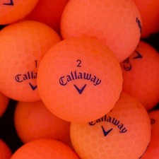 24 Callaway Supersoft Matte Orange Used Golf Balls 5A/4A Quality - FREE SHIPPING