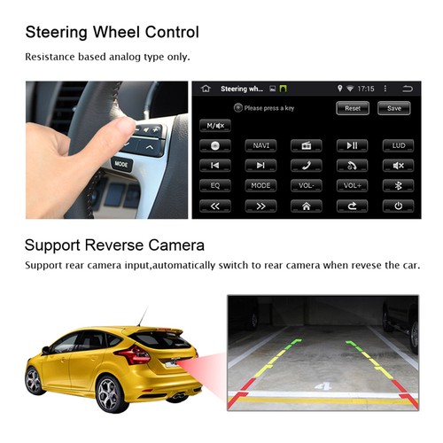 UK 6.2" Double 2 Din DVD Player Car Stereo GPS Navigation Android 4.4 Bluetooth - Picture 9 of 11