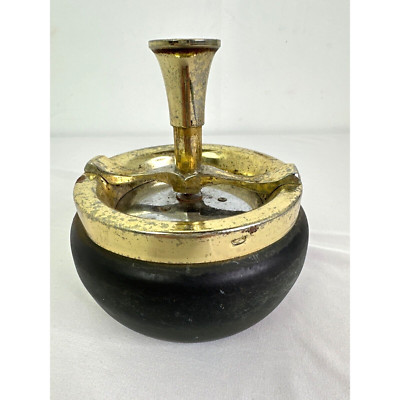 Vintage Push Down Spinning Roulette Smokeless Ashtray Collectors