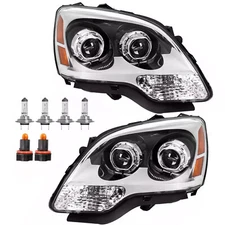 For GMC Acadia 2007-2012 Projector Headlights Headlamps W/bulbs Left+Right Clear