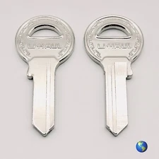 ORIGINAL U-Haul 85/40R Key Blanks for Various Padlocks by ABUS (2 Keys)