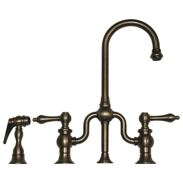 Whitehaus Twisthaus Short Traditional Spout Sprayer Bar Kitchen