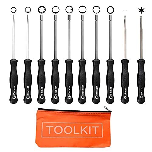 14 Piece Carburetor Tool Screwdriver Kit For Chainsaw, Weed Eater, Trimmer Tune-Up