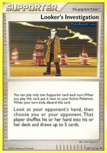 Pokemon - Looker's Investigation - 109/127 - Uncommon - Platinum - NM