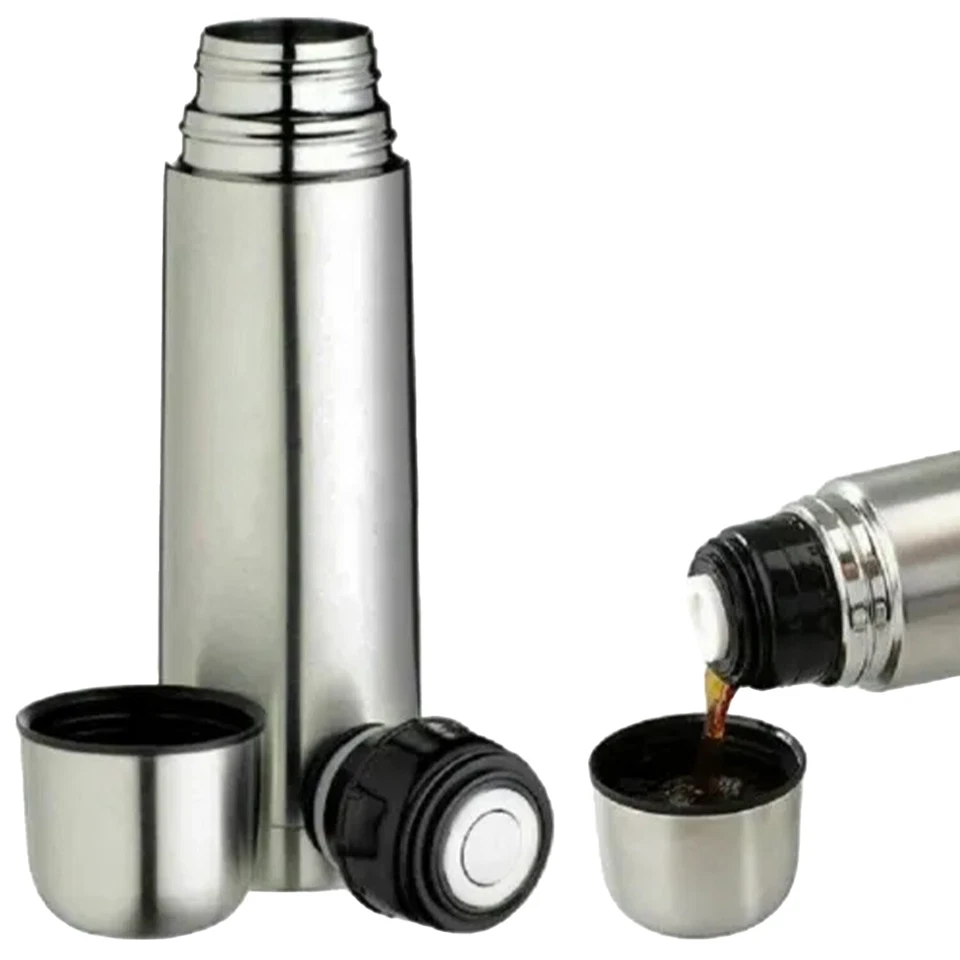 Bottiglia Termica Ilsa per Bevande Caffè con Tazza Thermos Acciaio Inox 18/10 - Immagine 3 di 4