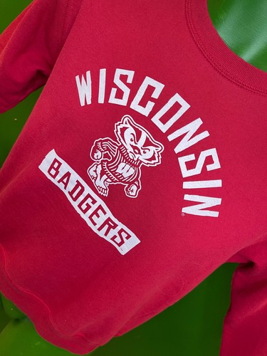 NCAA Wisconsin Badgers Sudadera Roja Juvenil Mediana 10-12 - Imagen 3 de 5