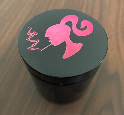 UV Blocking Pink Silhouette 4'' Glass Medical Jar