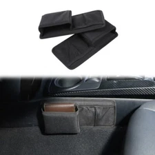 2pcs Gear Shift Side Storage Bag Oxford Cloth for 4Runner 2010-2019 Black