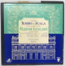 Teatro Alla Scala Giacomo Puccini "Manon Lescaut" Vinyl 3-LP Box Set, NM/VG