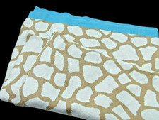 Circo Tan Ivory Aqua Giraffe Animal Print Sweater Knit Baby Blanket