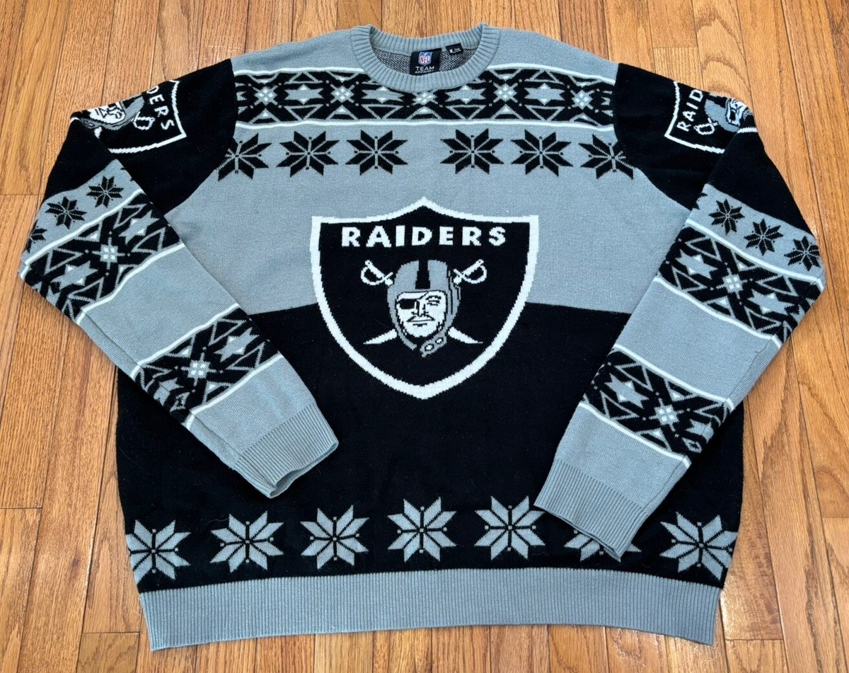 NFL Las Vegas Oakland Raiders Ugly Christmas Sweater Winter