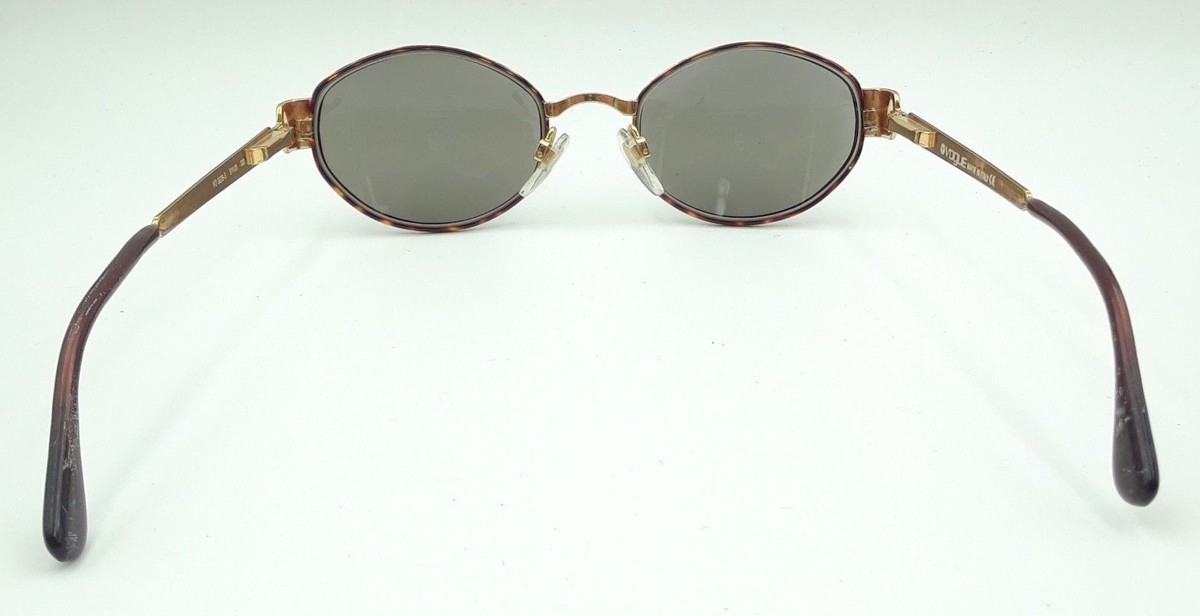 Vintage Vogue VO 3229-S 328 Gold Tortoise Metal Oval 
