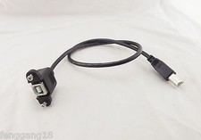 USB 2.0 B Female Socket Panel Mount To B Male Printer Extension Cable 50cm 0.5M