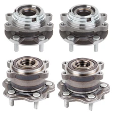 4pcs Front Rear Wheel Hub Bearings For 2007-2012 Nissan Altima 2.5L FWD