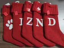 NEW Knit Monogram Christmas Stocking Wondershop letters A - Z  B C D E F G J M W