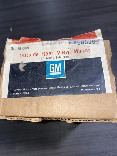 NOS GM 986389/986475 Chrome Rear View Mirror 1960’s Chevrolet G Series Suburban