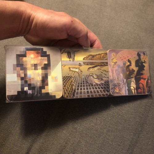 Salvador Dali Art Museum Coaster 6 Piece Set New Cork Backed - Picture 2 of 8