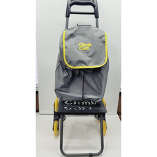 Climb Cart by Bulbhead the Folding Cart that Climbs Stairs w/Ease Hold 75lb Grey