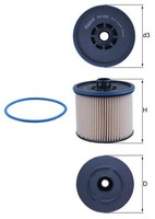 Mahle Kx 652D Kraftstofffilter FüR CitroËN,Opel,Peugeot,Toyota,Vauxhall