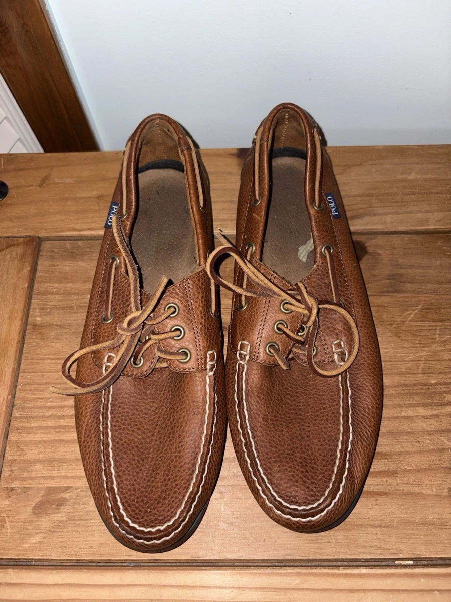 Ralph Lauren Boat Shoe Casual Shoes for Men with Upper Leather for