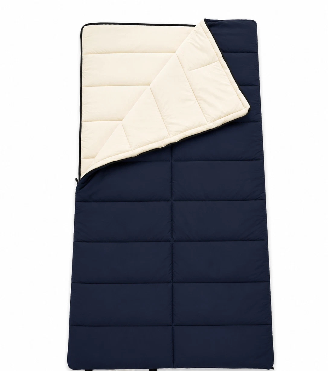 Organic Cotton Sleeping Bag - Kids Size - New - GOTS - Blue, Natural - Camping