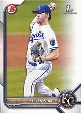 2022 Bowman Draft #BD-101 Steven Zobac Kansas City Royals 1st Bowman