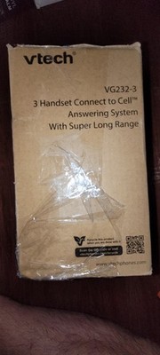 VTech 3-Handset Cordless Phone with Answering Machine, Large Display VG232-3
